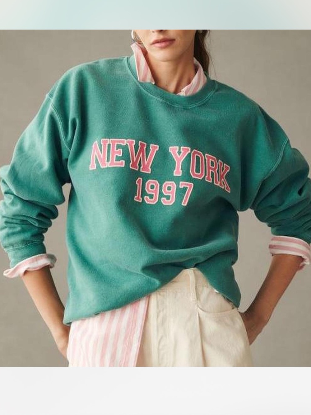 Anthropologie New York 1997 Crewneck Sweatshirt
